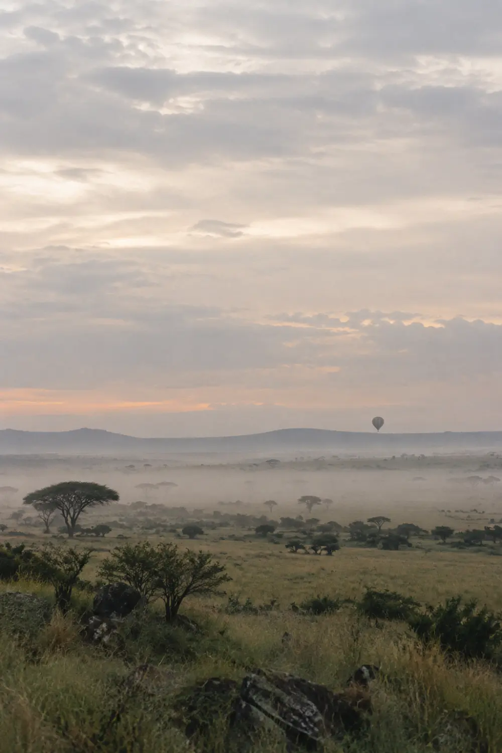 A balloon above the plains