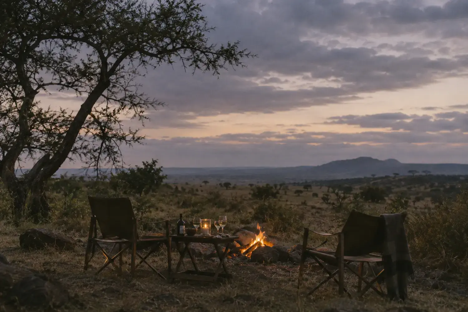 The hush before sunrise. The warmth of a fire after dark.